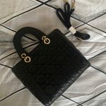 Womens Small Black Gold Crossbody Purse Ladies Stylish Casual Handbag Photo 0