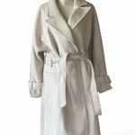 NWT $189 Forever New Shiv Belted Wrap Coat in Cream Heavyweight Tailored Size 12 Photo 6