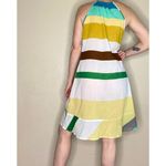 NWOT Echo Colorful Stripe Knee Length Beach Light Dress Size M Photo 5