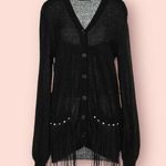 WANDERING Mohair Cardigan Black Size M Photo 1