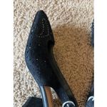 Lucky Brand LK-JOCINA 2 Classic Black Suede Leather Laser Cut Slingback Shoes 6 Photo 8