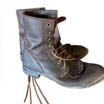 Durango Vintage  Brown Leather Lace-Up Boots Western Silversmith Photo 6