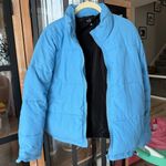 John Galt Brandy Melville sky blue Macy quilted puffer jacket zip up pockets  Photo 4