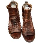FREEBIRD by Steven Congo Heel Distressed Brown Leather Bongo Gladiator Size 10 Photo 4
