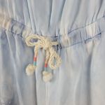 Vintage Havana Women Romper Size M Light Blue Strapless Tie Dye Waist Tie Casual Photo 2