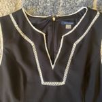 Tommy Hilfiger Black and White V Neck Scuba Crepe Sheath Dress Size 14 Photo 4