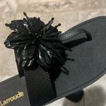 Larroude Hibiscus Sandals in Black, Size 10/11 NEW w/o Box Black Photo 4