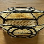 Mango  bicolor raffia bag limited edition 2019 Photo 5