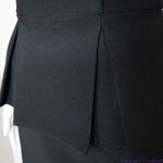 Bisou Bisou black mesh sheer top peplum dress, women's size 4 Photo 6