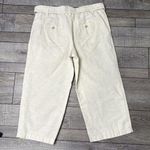 Liz Claiborne 2 Pairs of  Women's Cream and White Capris with Tie Belt Photo 4