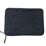 Vera Bradley  Quilted Floral Laptop Ipad Table Sleeve Case Padded Black Photo 1