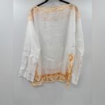 J.Crew  Cutwork tunic top in linen in white Photo 7