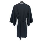 Thirdlove  Satin Short Robe Black OS Photo 7