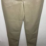 Wilfred  Vegan Leather Pants | Size 8 Taupe Beige‎ | Aritzia Chic Fall Winter Photo 5