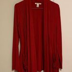 Kenneth Cole Red pleated cardigan Photo 0
