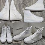 Thakoon High Top Pull On Lace Sneakers Size 9 White Photo 4