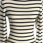 Madden Girl  Black and White Striped Sweater Photo 0