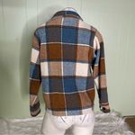 1960s Vintage Traverse Bay Woolens Wool Mackinaw Plaid Jacket‎ Women’s 12 Blue Photo 2