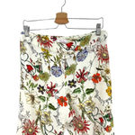 Parker Zizi Pant in Sangria Floral Botanical Flared Bell Bottom Cream Size 8 Photo 3