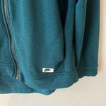 Nike Women’s Full Zip Asymmetrical Modern Cape Jacket Hoodie Teal Size Large Photo 3