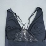 Victoria's Secret  Black Satin Mesh Lace Bodysuit Lace Very Sexy Dragon Bodysuit Photo 5