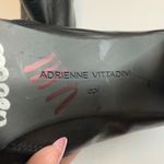 Adrienne Vittadini  Black Leather Ankle Boots Block Heel Chic Trendy Zip Size 8M Photo 4