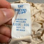 Sears Vintage Y2K Beige Lace Trim Slip Dress Nightgown Size 36 EUC Size L Photo 4