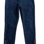 Soft Surroundings  Pull On Denim Pants Jeans Jeggings Studded Ankles Size M 2DH85 Photo 0