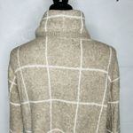 Madewell Sweater Sz S Brown Wool Blend Windowpane Turtleneck Pullover Tan Brown Photo 7