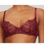 NWOT Muse Women's Size 34B Purple Lace Unlined Balconette Bra Intimates Photo 1