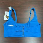 Time & Tru NWT  Blue Cutout Bikini Top Photo 2