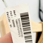 Rodier Black Geometric Short Sleeve Crewneck Wool Sweater Tunic Dress Size 40 Photo 5