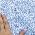 Joie  • Floral Cotton Shift Dress blue white sleeveless shirtdress midi voile Photo 6