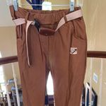 Made in Italy! 🇮🇹 Brown Pants with Belt Size L Photo 1