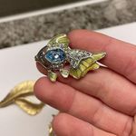 Monet Lot Of 3 Brooch Pins Vintage - Modern 1 Sarah Cov / 1 Fish Photo 10