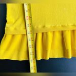 Liu Jo Knite Top With Ruffle Bottom Women's Yellow Sz S Photo 7