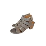Comfortiva Leather Strappy Block Heel Sandals Taupe Women’s 7.5M Size 7.5 Photo 4