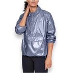 Under Armour Silver Half Zip Woven Anorak Jacket | Medium | EUC Photo 6