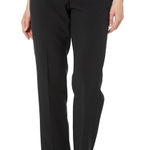 Le Suit Black Dress Pants Career Office Straight Leg Trousers 22W Photo 0