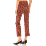 Miaou X Revolve Red Leopard Junior Pant Jeans Sz 26 Button Fly Crop‎ Flare $295 Photo 2