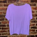 Kate Hill  Lavender Purple Short Sleeve Cotton T-Shirt Women's Size 2X Photo 2