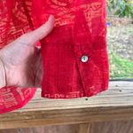 Chico's Women's Vintage Red Asian Print Lightweight Jacket Size 3 (U.S. XL) Photo 5