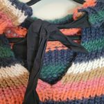 ZARA  Knit Muli-Color Striped Mohair Blend Cropped Sweater Photo 4