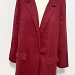 Just Fab For All Women's Work Office Lapel Blazer Burgundy Red Size XL Photo 10