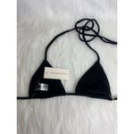 Hot & Delicious Women's  Black Corduroy Bikini Top Size Large Photo 7