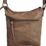 Stone Mountain Faux Leather Crossbody Bag Zipper Pockets Adjustable Strap. Photo 1