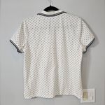 L.L.Bean Blue and White Fitted Polo Button Down Shirt Photo 2