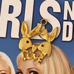 Playboy  gold tone bunny love pendant​ Photo 0