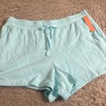 Colsie Women's Light Ice Blue Summer Fleece Lounge Drawstring Shorts Photo 0