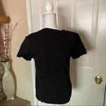 Tiffany & Tomato Black Tee with Embellished Cat Photo 1